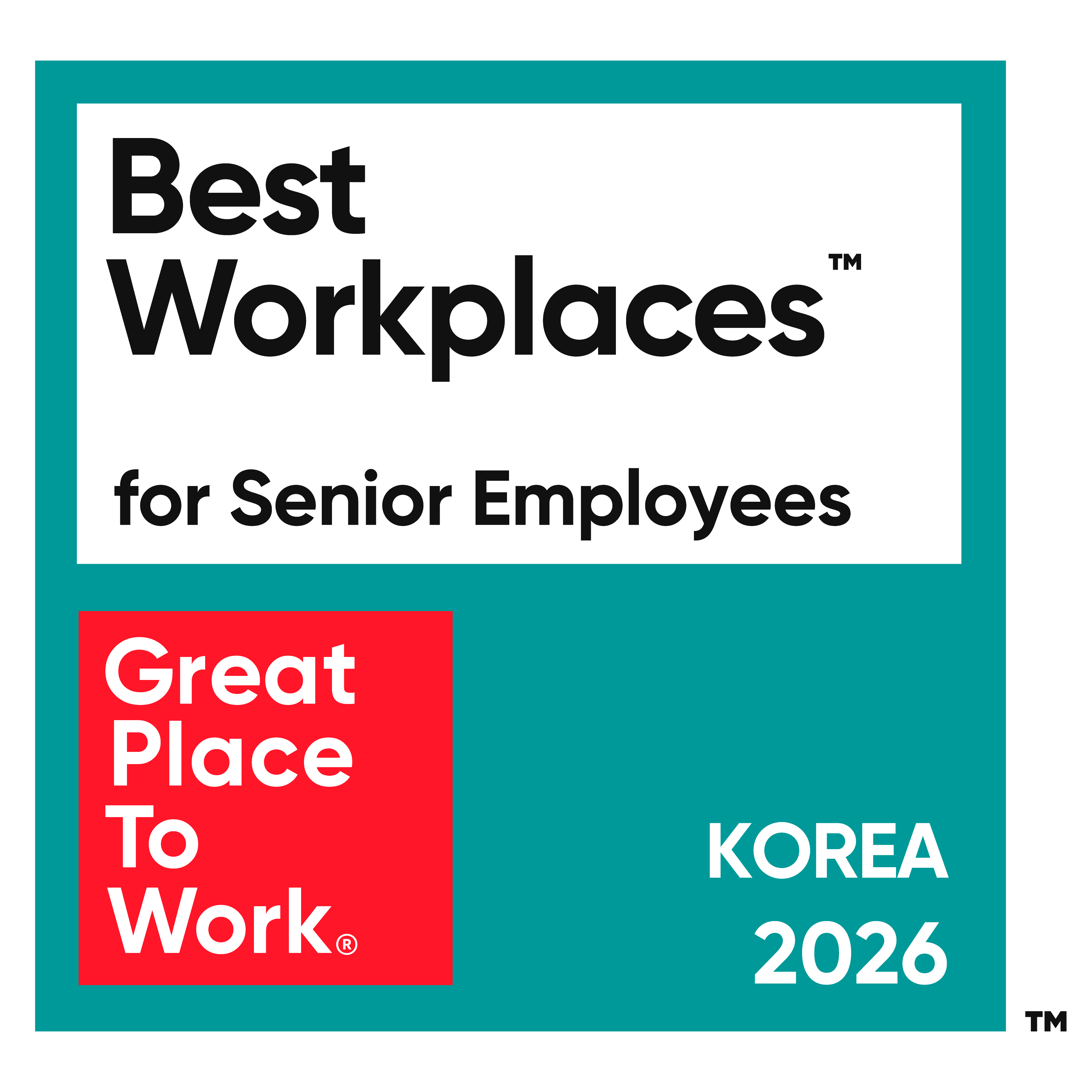2026 Korea for Senior Employees Badge